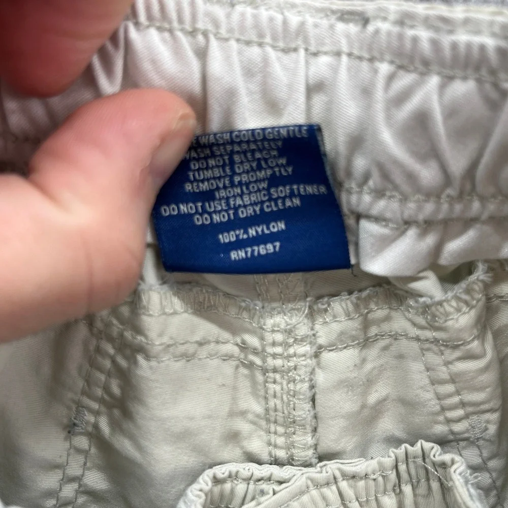 AFTCO Fishing Shorts Boys 28 Tan Nylon Cargo Utility Outdoor Gorpcore Angler